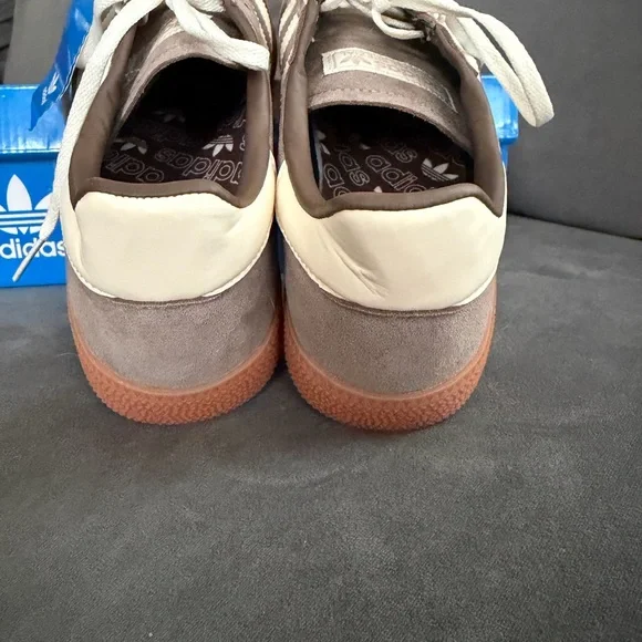 Adidas Unisex Taupe Suede Sneakers